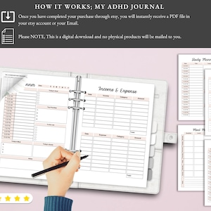 ADHD Planner, Daily Organizer, Undated Planner, Time Management, Task List, Focus Aid, Productivity Journal