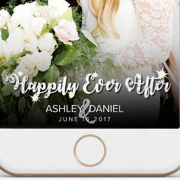 Filtre Snapchat « Happy Ever After Wedding personnalisé » | Joyeux mariage | Filtrer uniquement