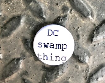 DC swamp thing 1" button