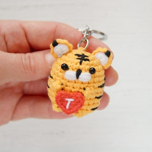 Tiger Plush Keychain Personalized Fun Gift - Etsy