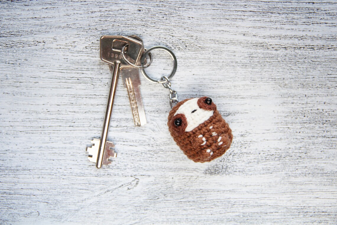 Sloth stuff animal cool keychain Etsy