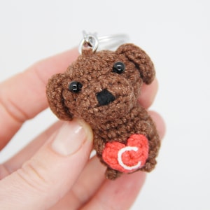 Porte-clés labrador retriever marron Porte-clés personnalisé chien au crochet