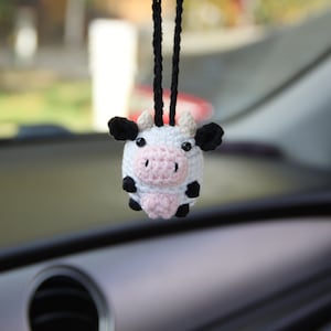 Cow car accessories new car gift for her