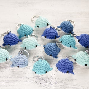 Gehäkelter Wal Schlüsselanhänger