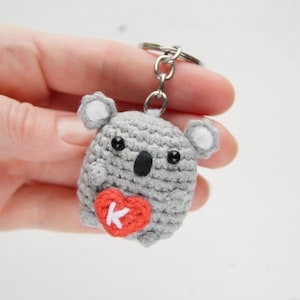 Personalized koala Stuffed keychain Animal bag charm