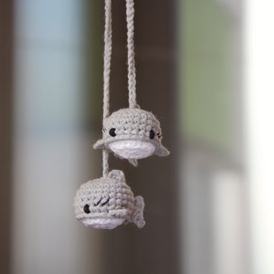Car hanging charm Amigurumi shark New driver gift
