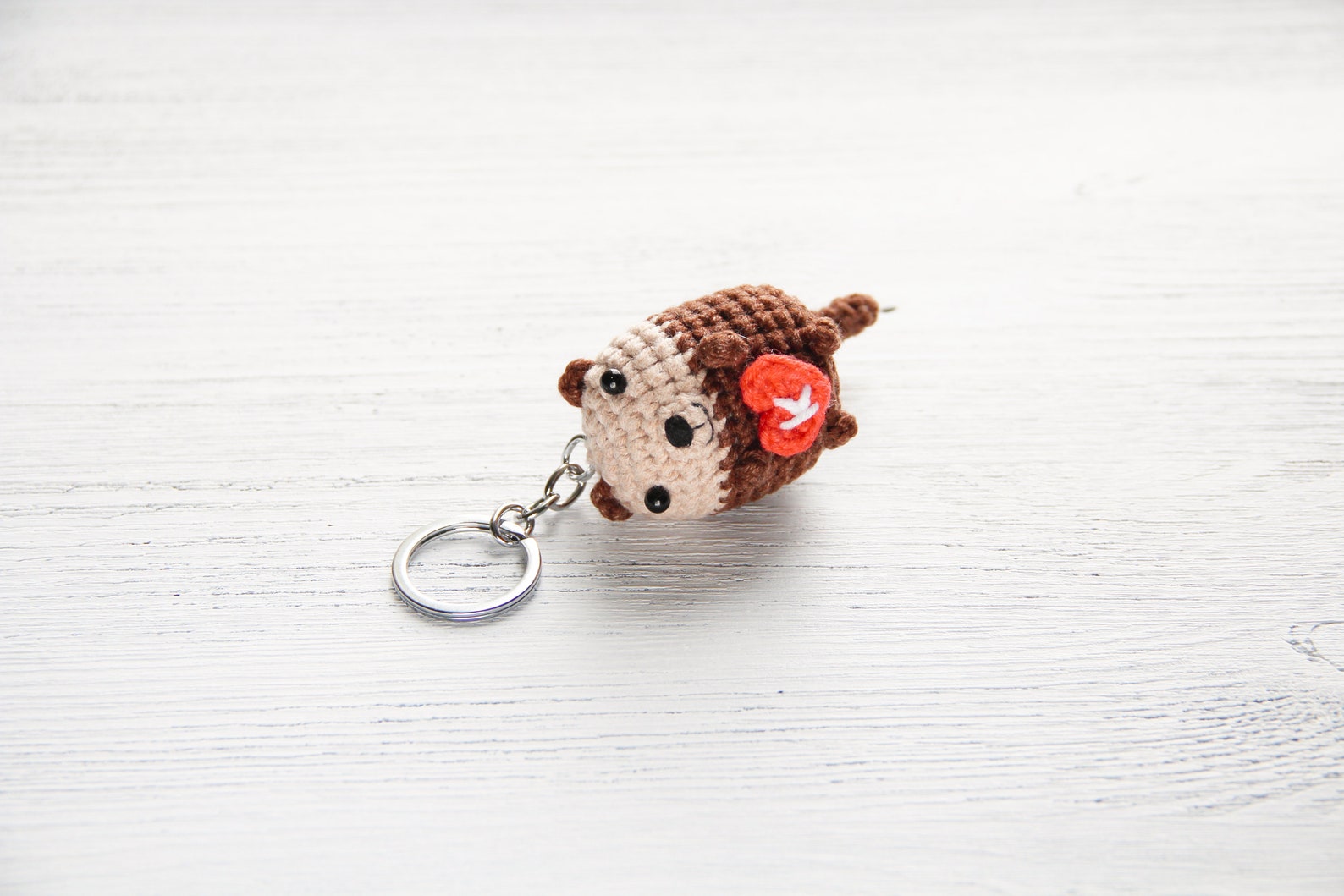 Personalized Otter Crochet Keychain Etsy