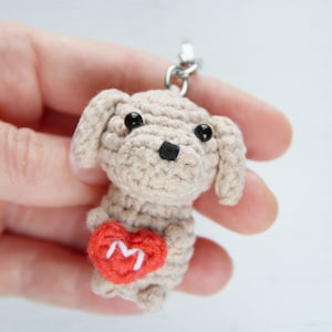 Yellow labrador Customized keychain Cute dog owner gift