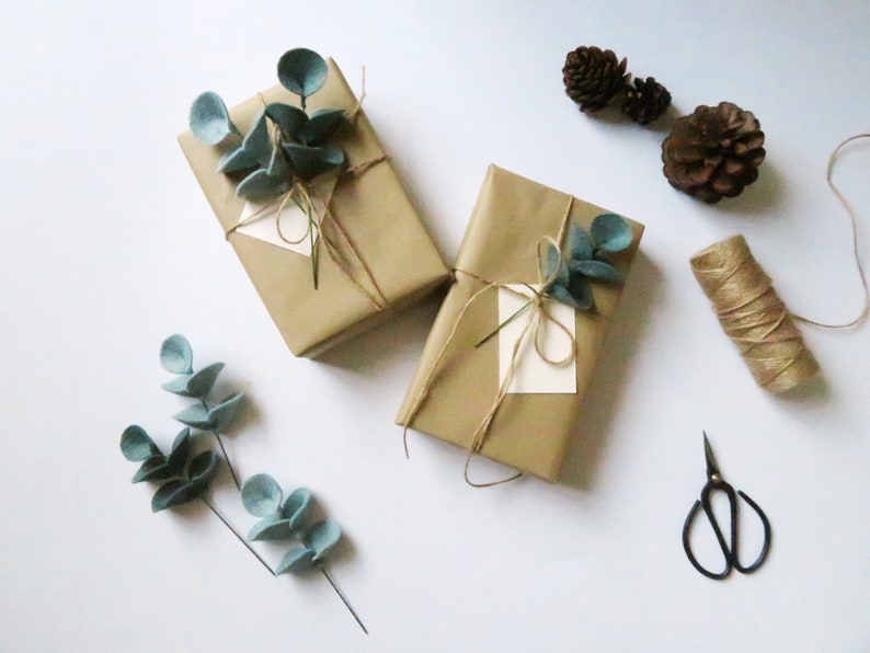 Eucalyptus Décor Wrapping add on Artificial greenery A pair Etsy