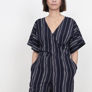 Sewing Pattern - Women - The Assembly Line - Wide-Leg Jumpsuit XS-L or XL-3XL