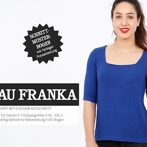 Schnittmuster Damen Schnittreif Frau Franka Shirt Bild 1