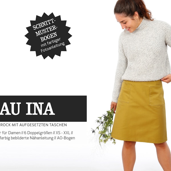 Sewing pattern - women - ready to cut - Ms. Ina - skirt