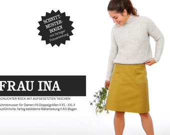 Sewing pattern - women - ready to cut - Ms. Ina - skirt