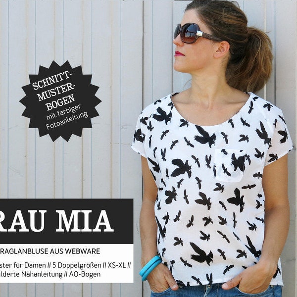 Sewing Pattern - Women - Schnittreif - Frau Mia - Raglan Blouse