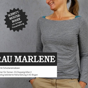 Schnittmuster Damen Schnittreif Frau Marlene Shirt Bild 1