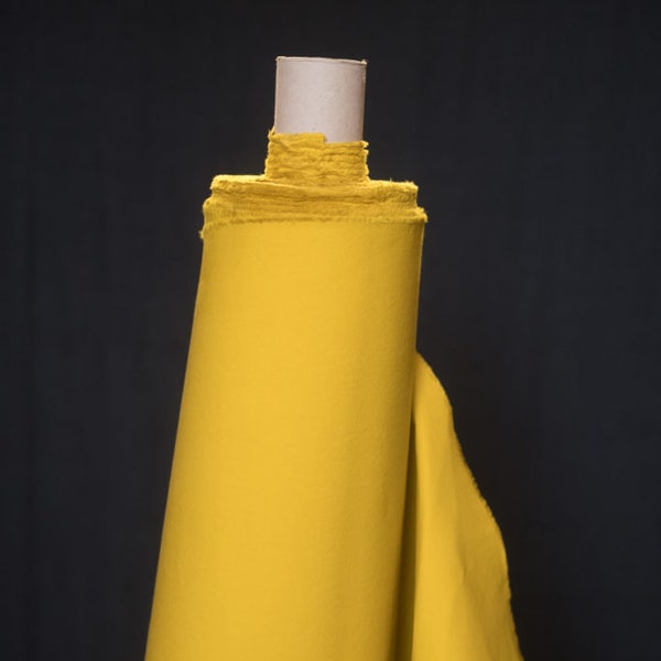 BIO Dry Oilskin - Webstoff - gewachste Baumwolle -  Yellow