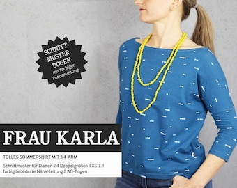 Sewing pattern - women - ready to cut - Ms. Karla - shirt