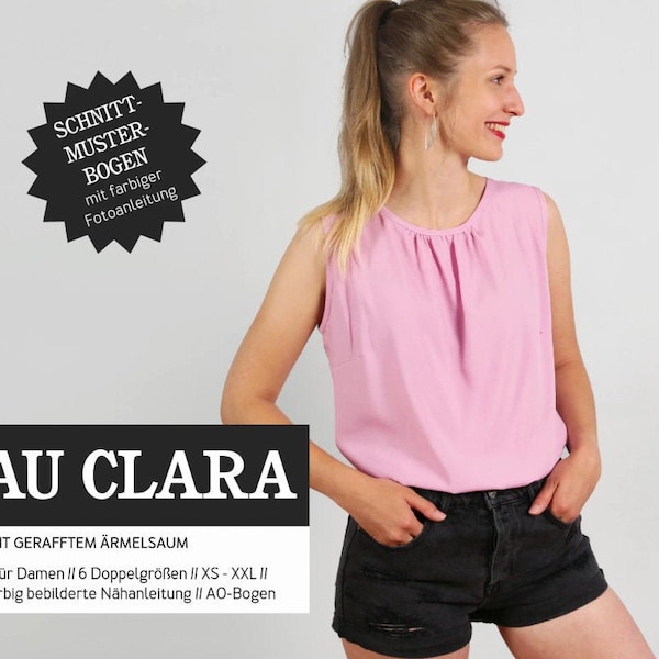 Patrón de costura - mujeres - recorte - mujer Clara - blusa de verano