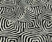 Web fabric-Cotton-Hand Printed-Black and White Indian Cotton