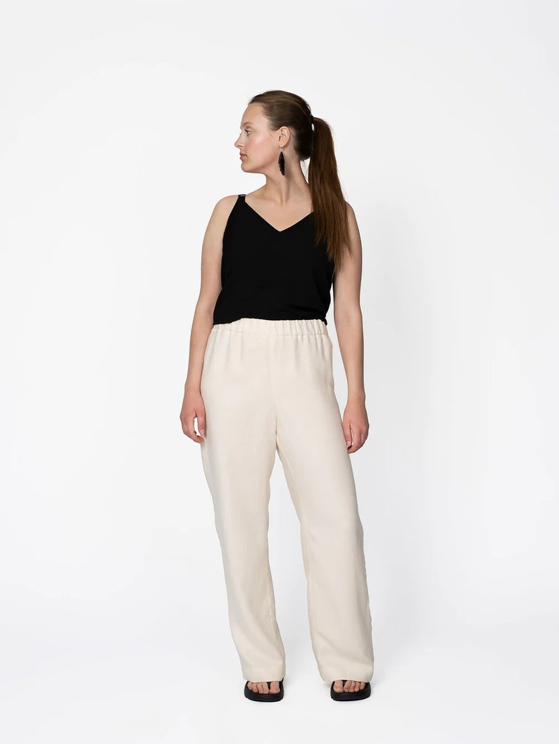 Sewing pattern // The Assembly Line // Pull On Trousers XS-L or XL-3XL image 3