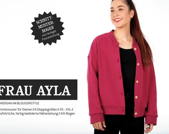 Pattern - Women - Ready for Cutting - Woman Ayla - Cardigan in blouson style