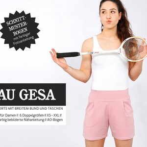 Pattern Women Cut-ready Mrs. Gesa Shorts image 1