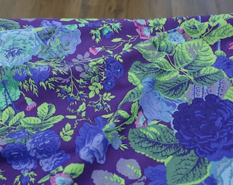 Tissu tissé - Coton - Kaffe Fassett - Gradi Floral Violet