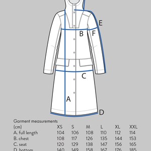 Sewing Pattern Women The Assembly Line Hoodie Parka image 2