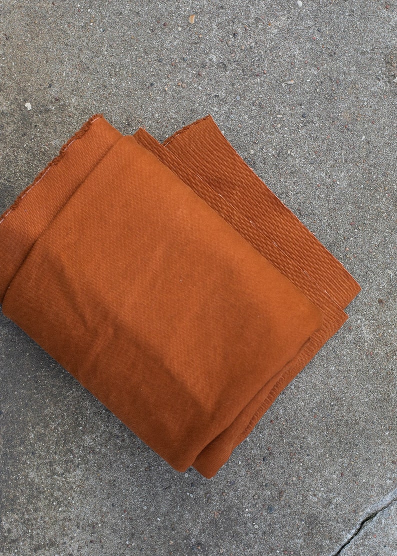 Heavy Washed Canvas Woven Fabric Cotton Mind The Maker Etsy