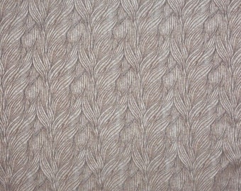 Tissu déco // Jacquard // Croissant // Cendre