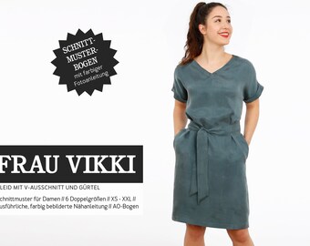 Sewing pattern - ladies - cut-out - mrs. vikki - dress