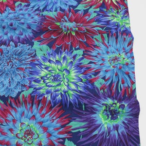 Geweven stof - Katoen - Kaffe Fassett - Cactus Dahlia - Blauw