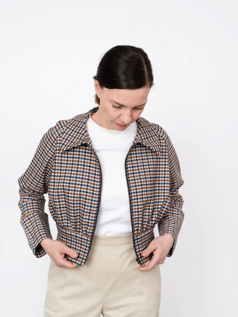 Sewing Pattern Women The Assembly Line Cropped Jacket XS-L or XL-3XL image 5