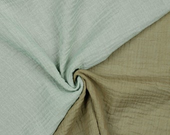 Double-sided organic double gauze // Nile-Taupe