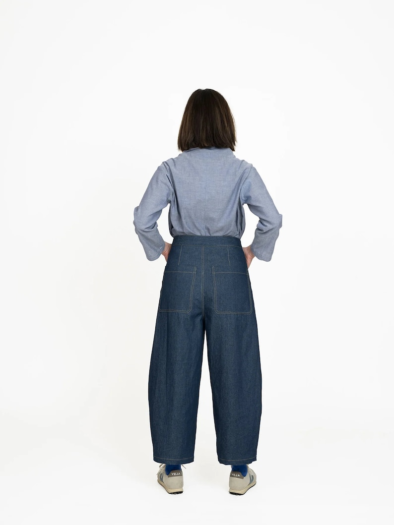 Sewing Pattern // The Assembly Line // Barrel-Leg Trousers XS-L or XL-3XL image 4