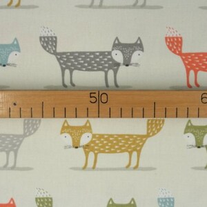 Wove fabric Cotton Interior fabric Fox Multi image 2