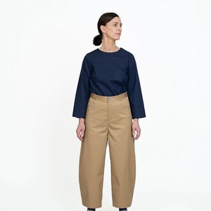 Sewing Pattern // The Assembly Line // Barrel-Leg Trousers XS-L or XL-3XL image 2