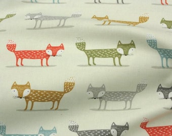 Wove fabric - Cotton - Interior fabric - Fox Multi