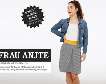 Sewing Pattern - Women - Cut Tire - Mrs Antje - Jersey Skirt Fold