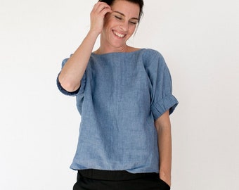 Sewing Pattern - Women - The Assembly Line - Cuff Top XS-L or XL-4XL