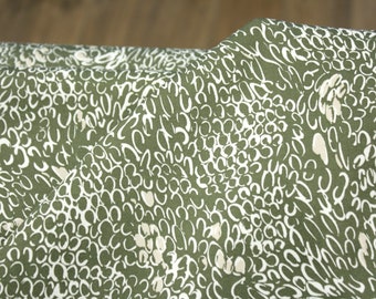 Cotton fabric with elastane // squiggles