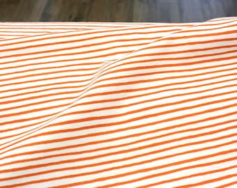 Cotton - Woven fabric - Cotton and Steel - Holiday Classics - Festive Stripe - Orange