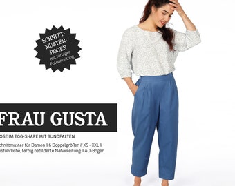 Sewing Pattern - Women - Ready to Cut - Ms. Gusta - Egg Shaped Pants