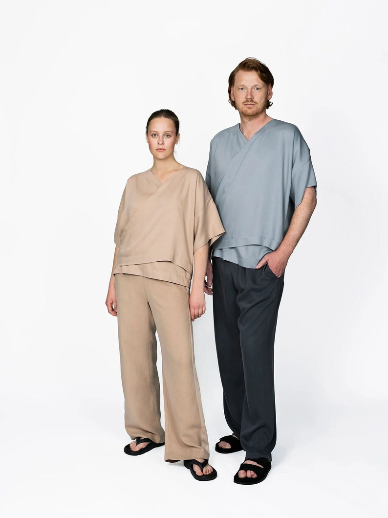 Sewing pattern // The Assembly Line // Pull On Trousers XS-L or XL-3XL image 1