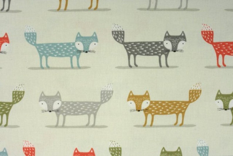 Wove fabric Cotton Interior fabric Fox Multi image 4