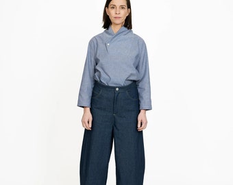 Sewing Pattern // The Assembly Line // Barrel-Leg Trousers XS-L or XL-3XL