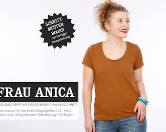 Schnittmuster - Damen - Schnittreif - Frau Anica - Shirt