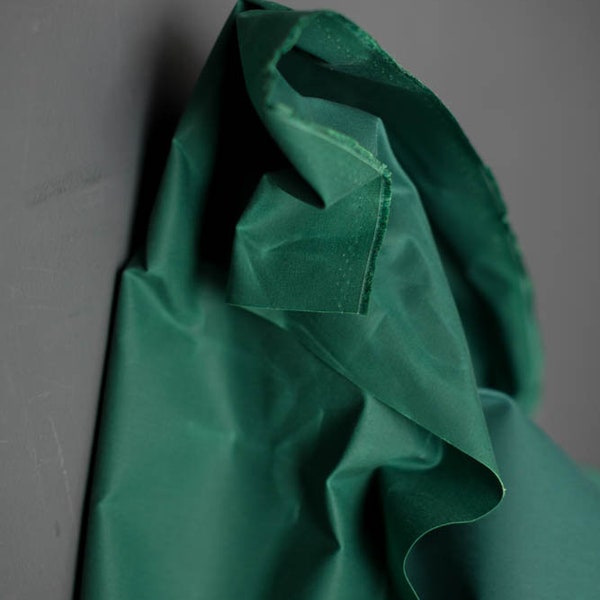 BIO Oilskin - Webstoff - gewachste Baumwolle - Emerald