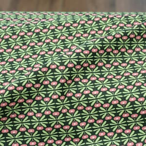 Woven fabric - Cotton - Cotton and Steel - Lolis Garden - Begonia - Fields of Green