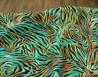 Woven fabric - Cotton - Poplin - Midnight In The Jungle - Tiger - Wild